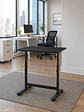 Escritorio con Altura Ajustable 80x60x63-86cm Funcional Bilbao Negro - Miniatura 2