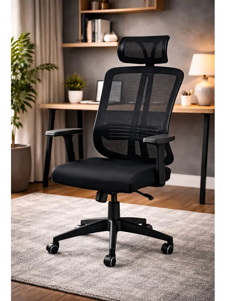 Silla De Oficina Apoyacabeza, Con Brazo Regulable Doha 1