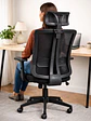 Silla De Oficina Apoyacabeza, Con Brazo Regulable Doha - Miniatura 3