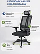Silla De Oficina Apoyacabeza, Con Brazo Regulable Doha - Miniatura 5