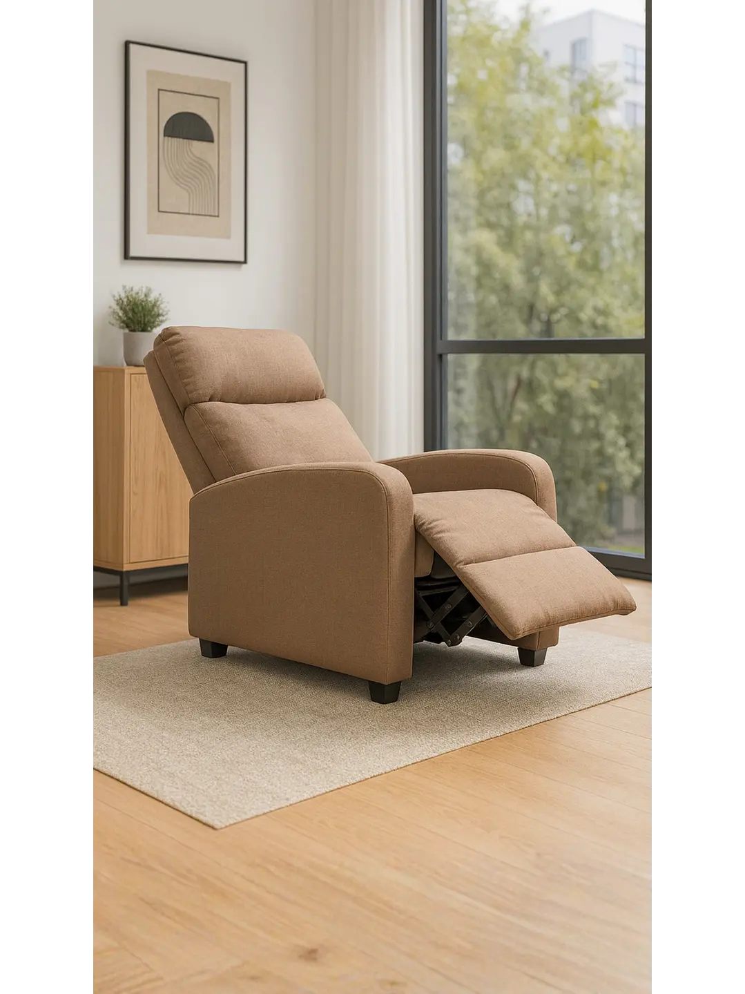 Sillon Reclinable Berger Holanda Cafe Claro 1