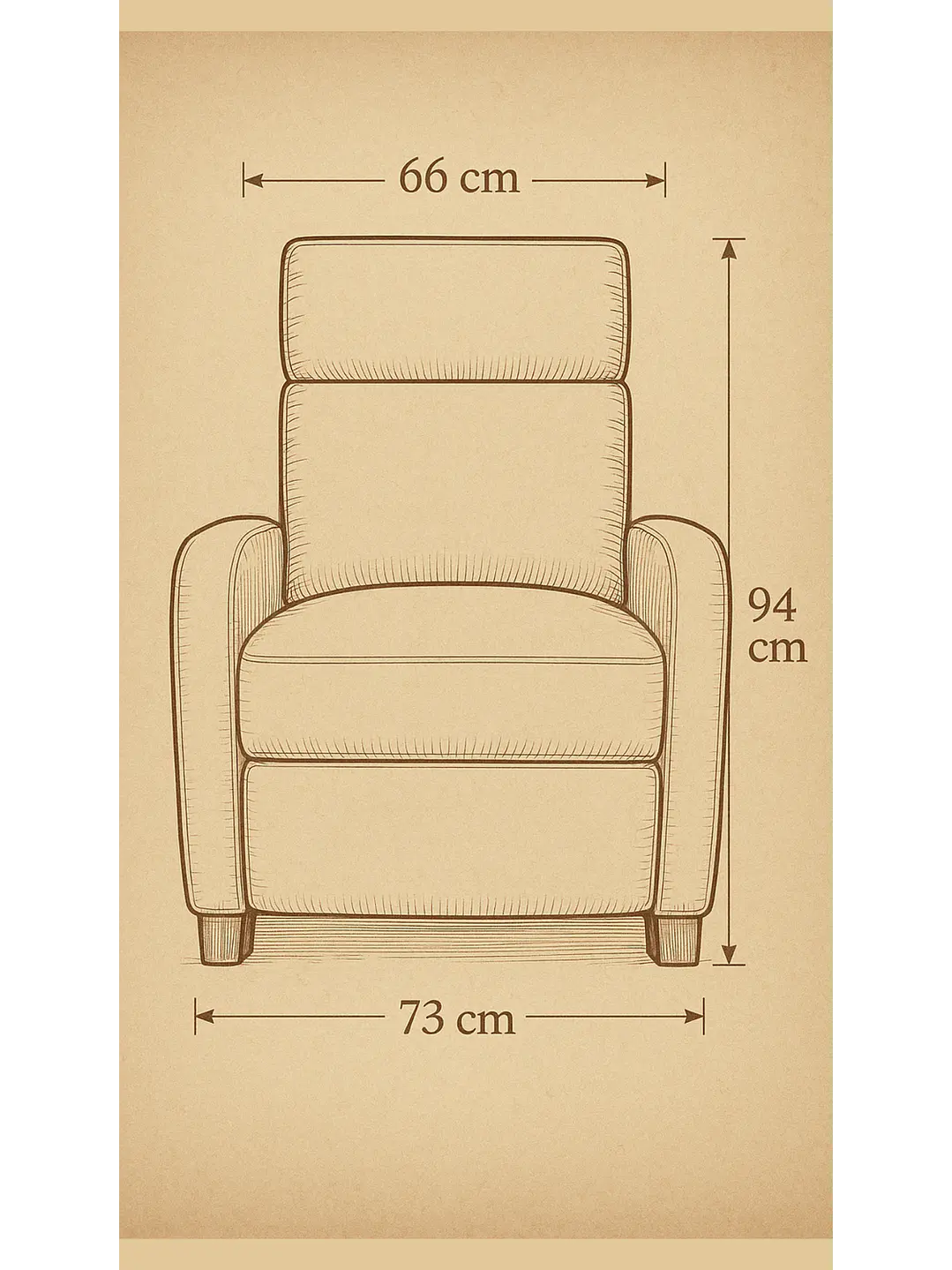 Sillon Reclinable Berger Holanda Cafe Claro 5