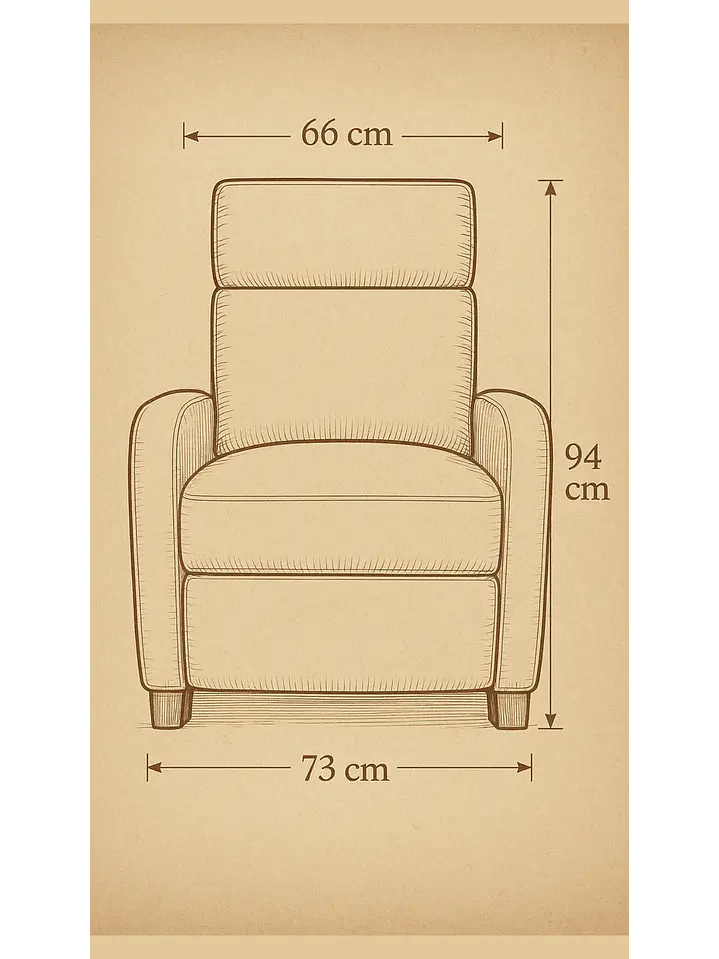 Sillon Reclinable Berger Holanda Cafe Claro 5