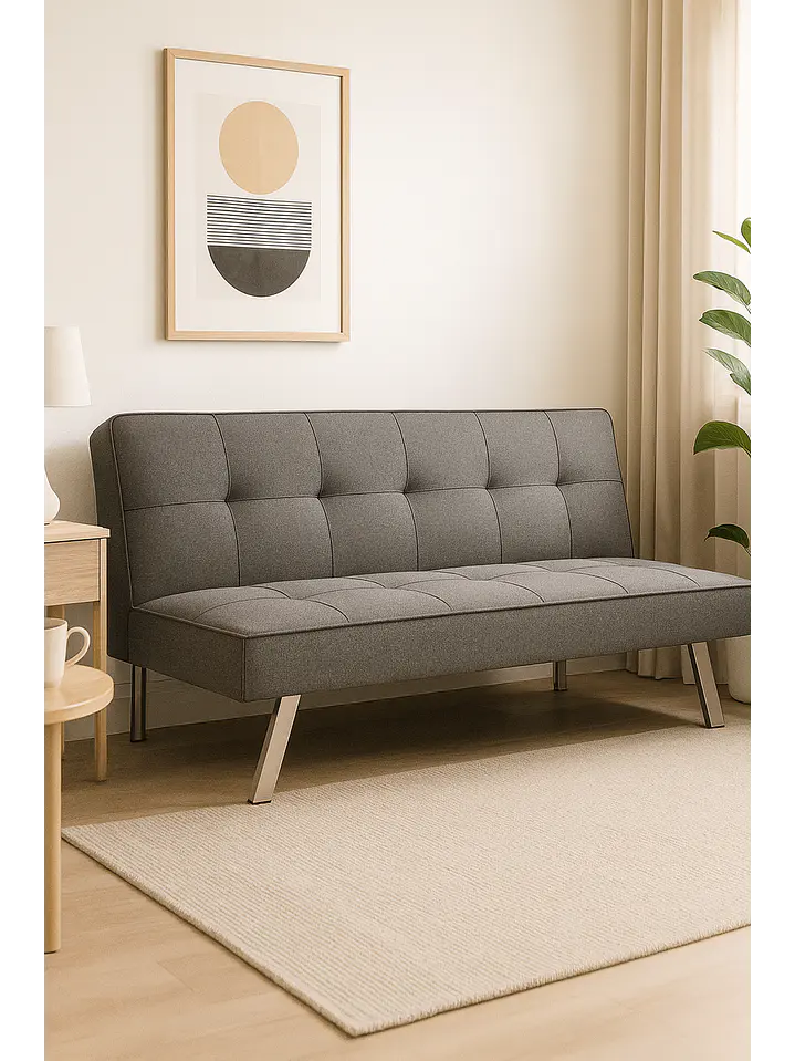 Futon Sofa Cama Grecia Gris 1