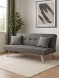 Futon Sofa Cama Grecia Gris - Miniatura 2