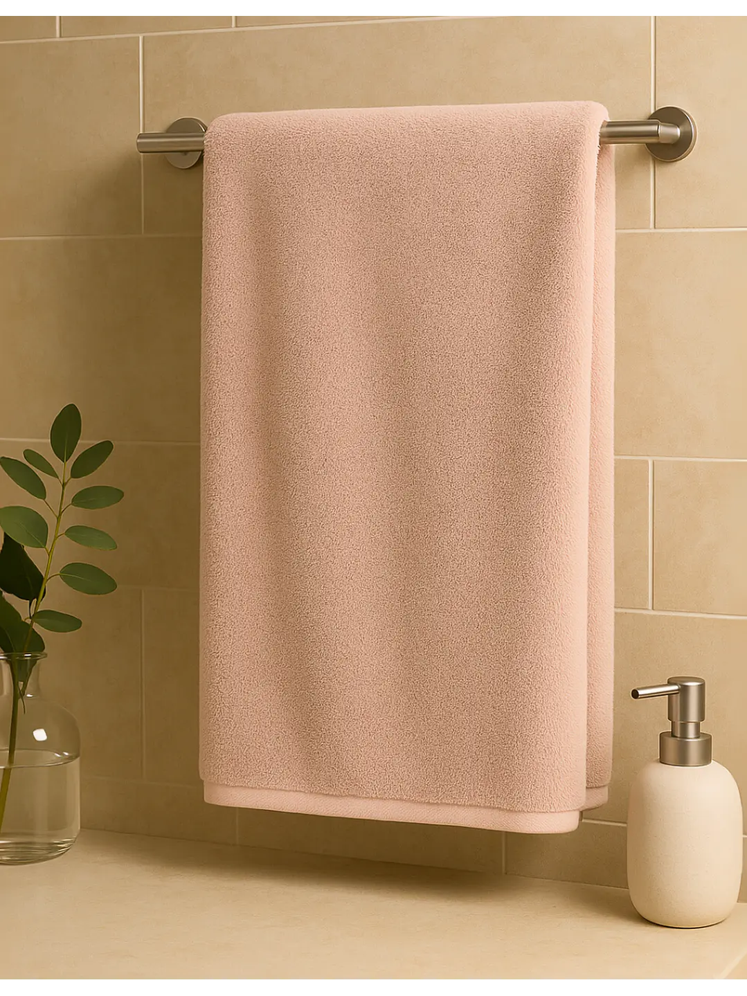 Toalla Rosa Microfibra 100x140 2