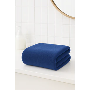 Toalla Azul Microfibra 100x140