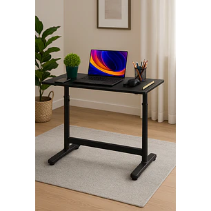 Escritorio con Altura Ajustable 120x60x63-86cm Funcional Toledo Negro