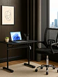 Escritorio con Altura Ajustable 100x60x63-86cm Funcional Tenerife Negro - Miniatura 6