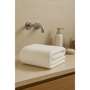 Toalla Blanca Microfibra 100x140