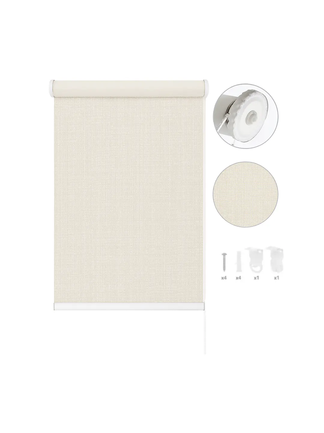 Cortina Roller Blackout Beige 080x200 6