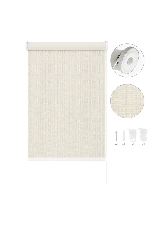 Cortina Roller Blackout Beige 080x200 6