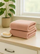 Pack 2 Toallas Rosa Microfibra 070x130 - Miniatura 1