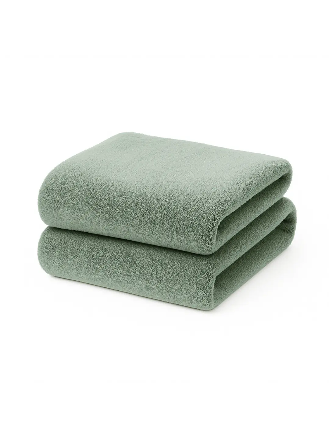 Pack 2 Toalla Verde Microfibra 100x140 5