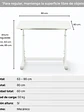 Escritorio con Altura Ajustable 80x60x63-86cm Funcional Bilbao Blanco - Miniatura 4