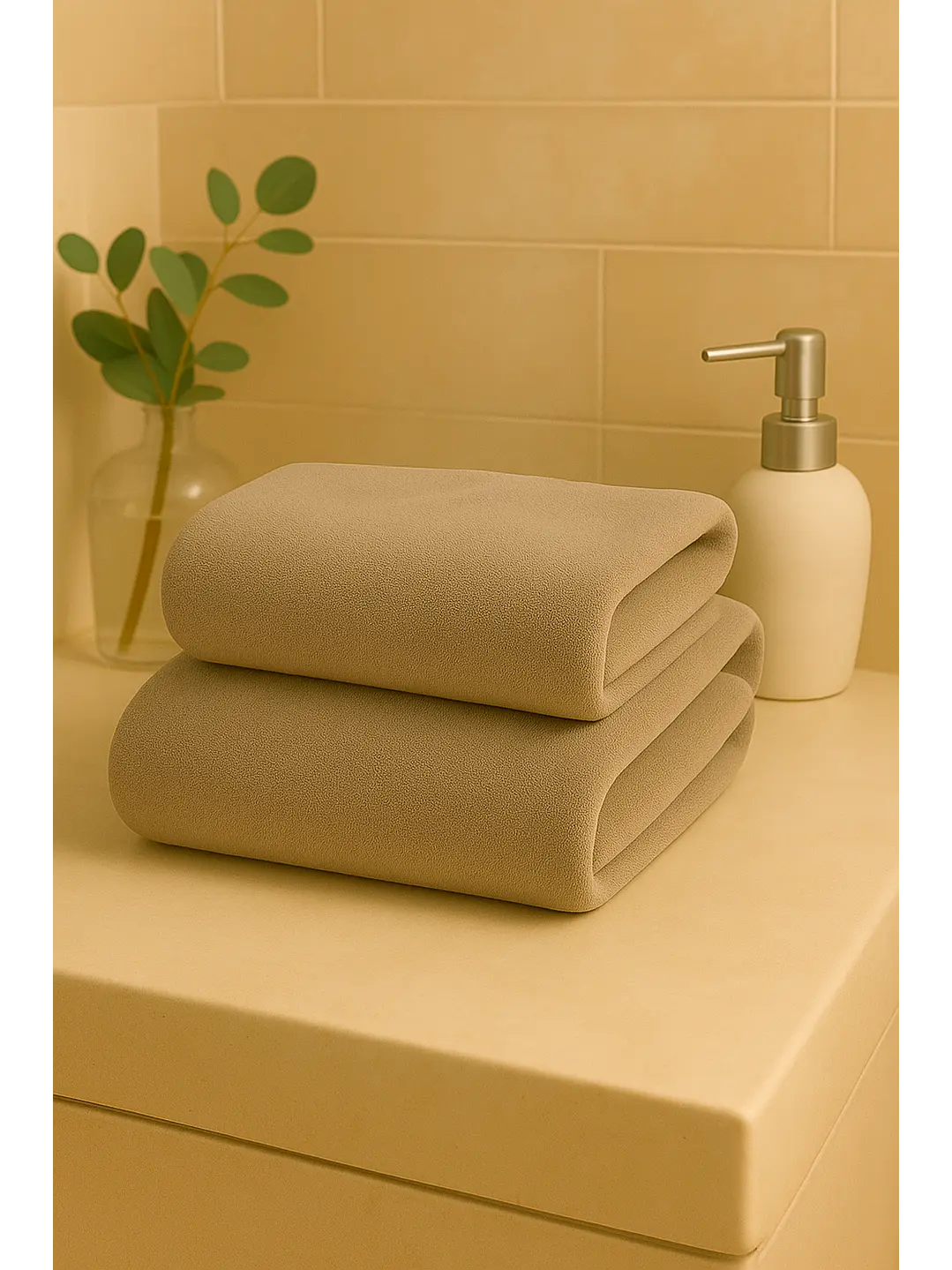 Toalla Taupe Microfibra 070x130 3