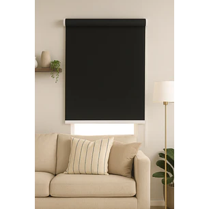 Cortina Roller Blackout Negra 120X200