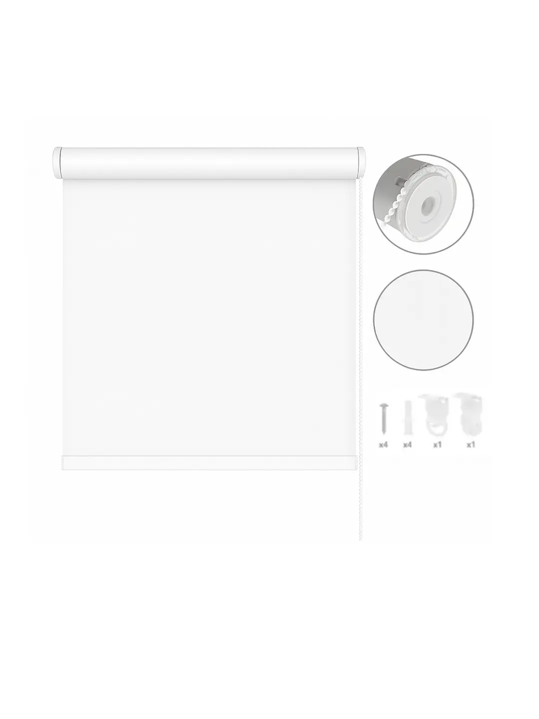 Cortina Roller Blackout Lisa Blanca 120X200 6