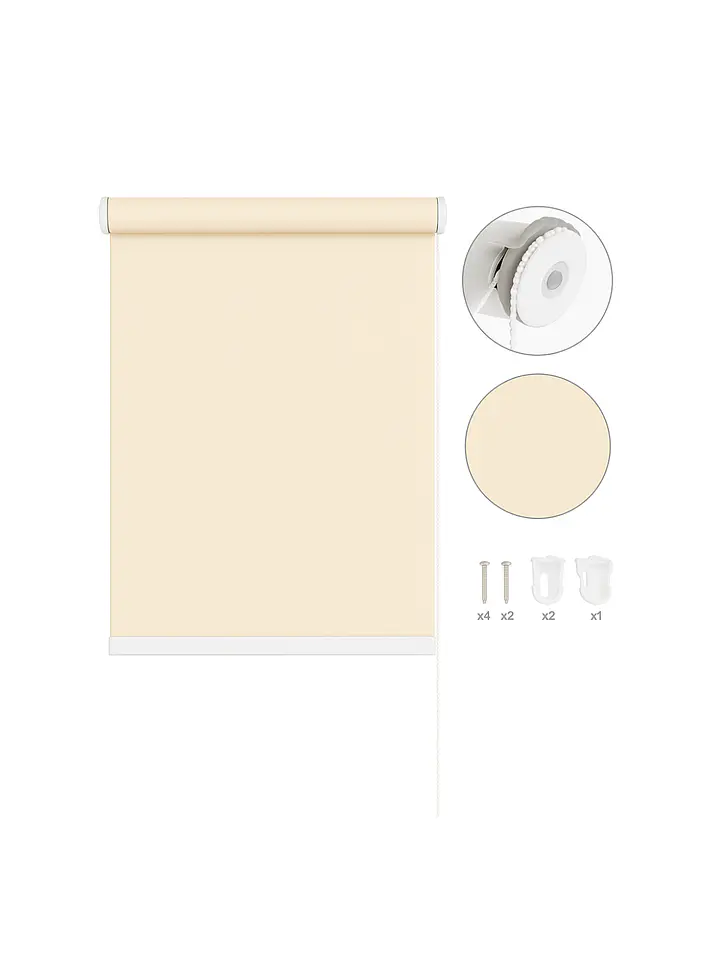 Cortina Roller Blackout Lisa Beige 080x200 3