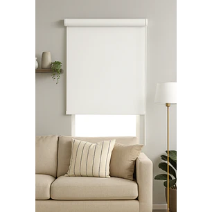 Cortina Roller Blackout Blanca 120X200