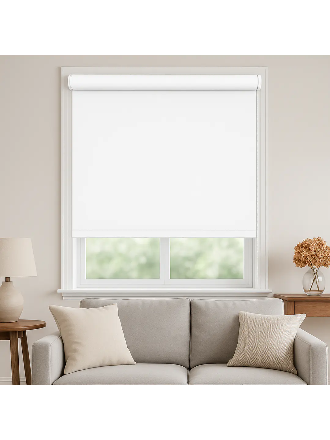 Cortina Roller Blackout Blanca 160X200 4