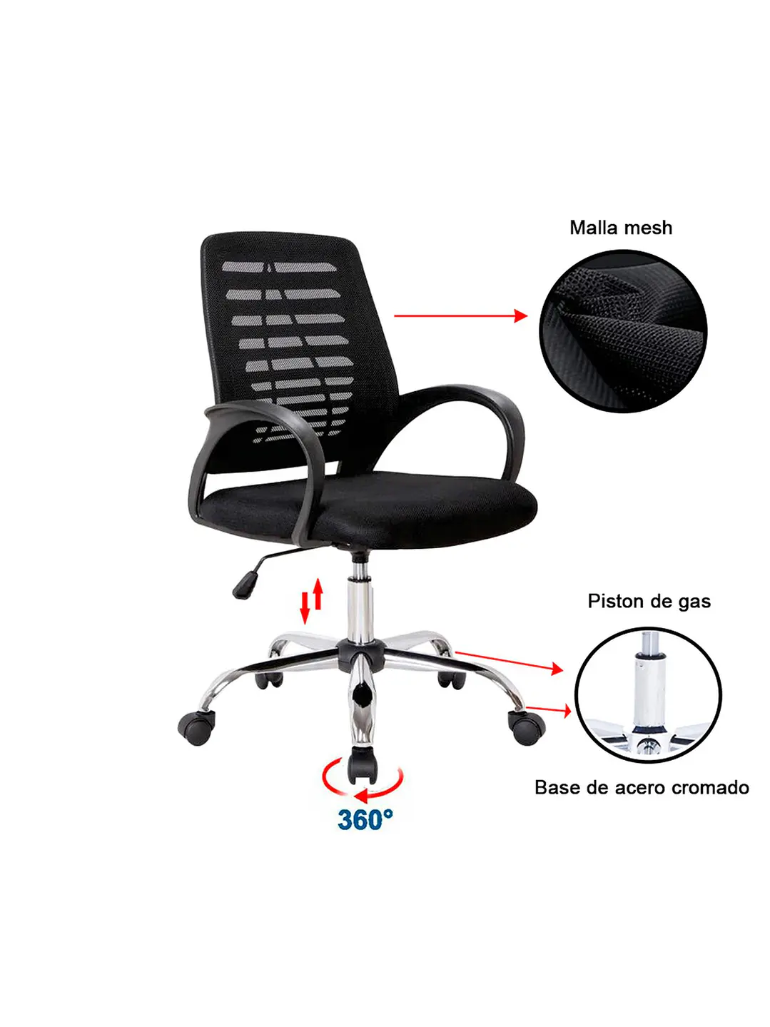 Silla Ejecutiva Oficina Santa Fe 7
