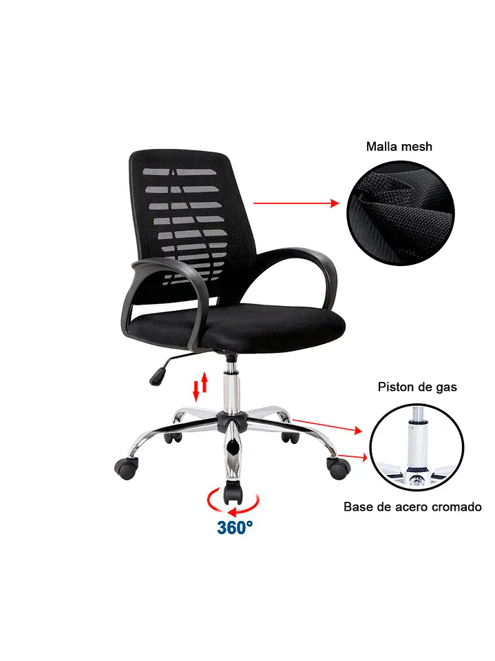 Silla Ejecutiva Oficina Santa Fe 7
