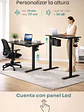 Escritorio Electrico Altura Regulable Bavaro Negro - Miniatura 5