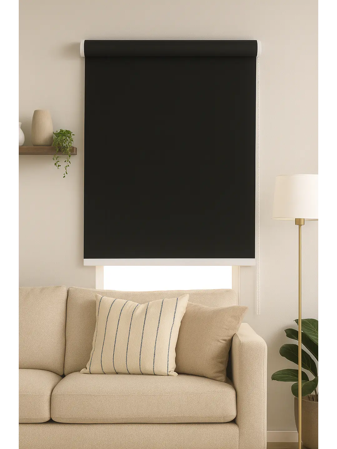 Cortina Roller Blackout Negra 080X200 1