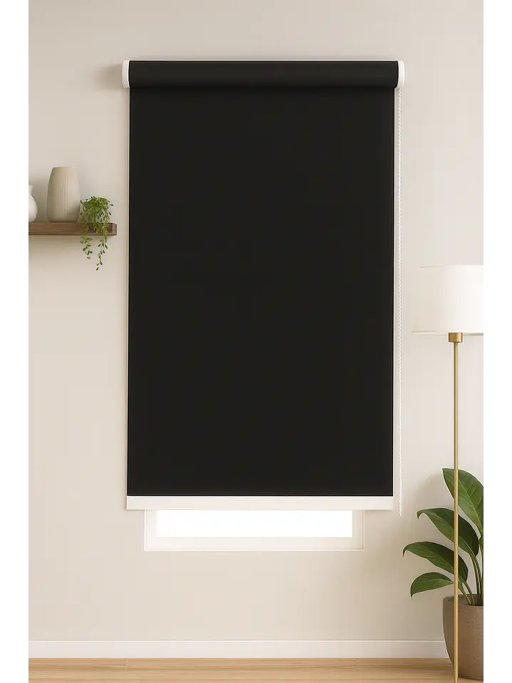 Cortina Roller Blackout Negra 080X200 2