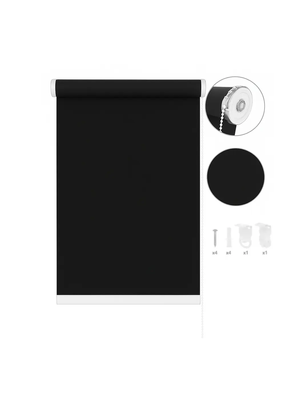Cortina Roller Blackout Negra 080X200 6