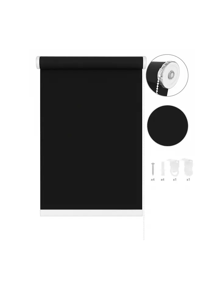 Cortina Roller Blackout Negra 080X200 6