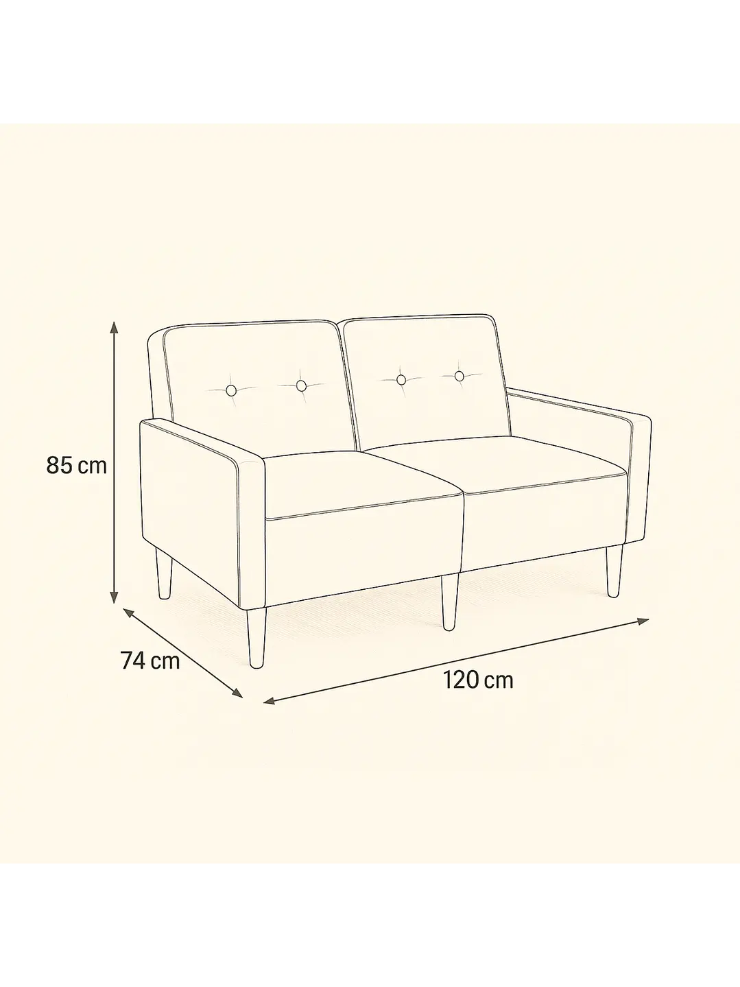 Sofa de Lino Dinamarca 6