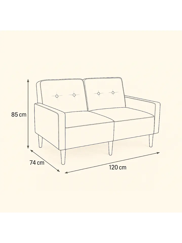 Sofa de Lino Dinamarca 6