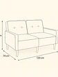 Sofa de Lino Dinamarca - Miniatura 6