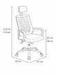 Silla Ejecutiva Milan Azul - Miniatura 9