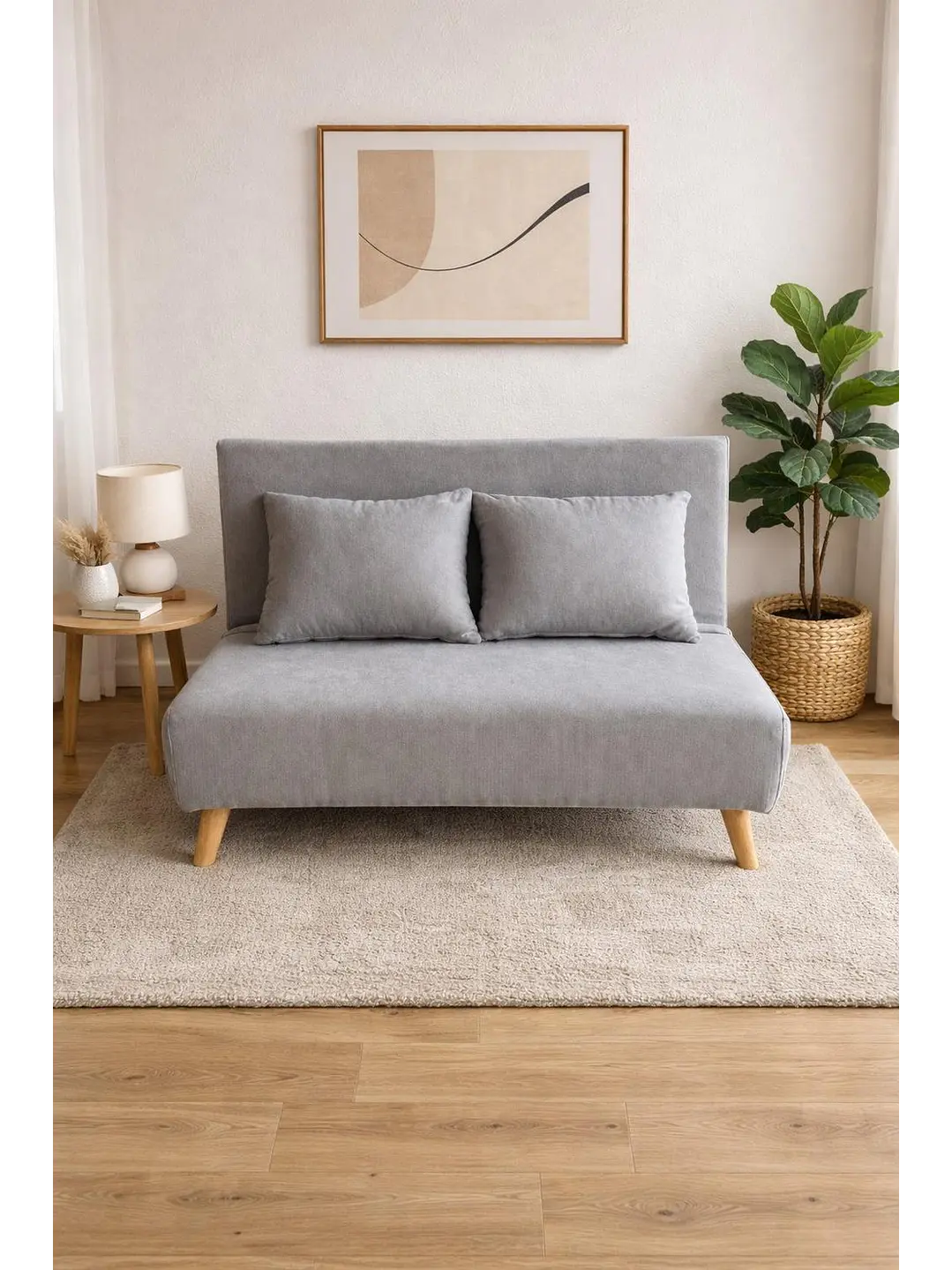 Sillon Doble Sofa Cama Plegable Beirut Gris 1