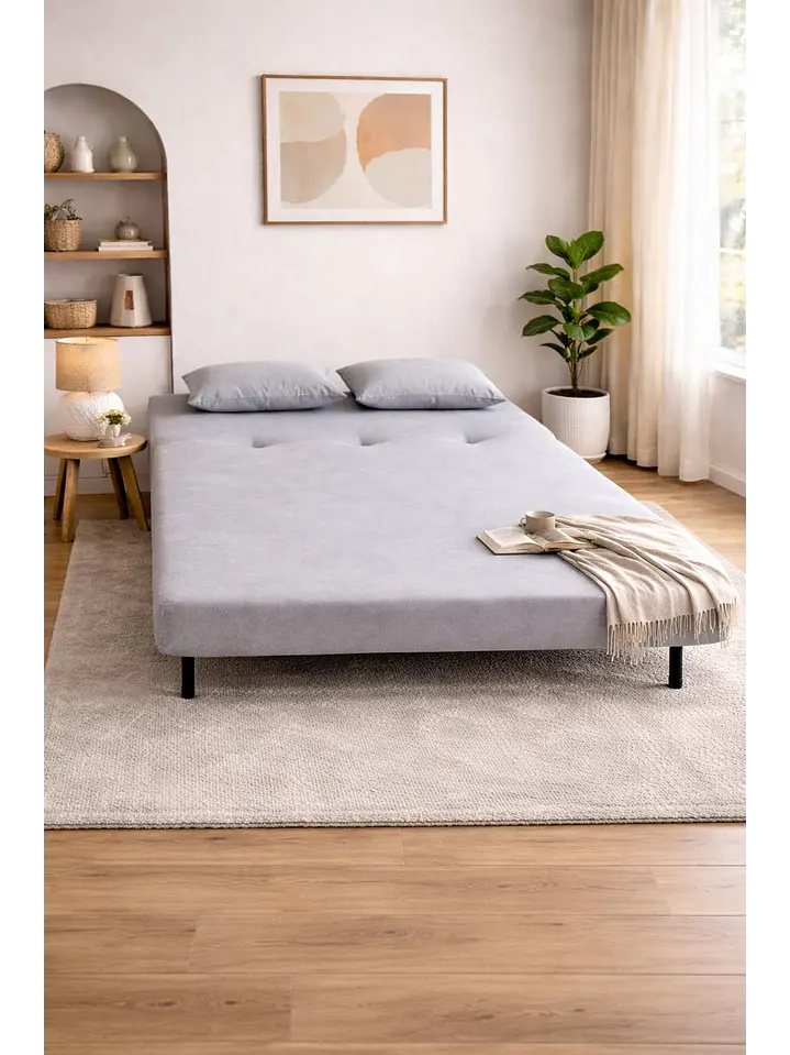 Sillon Doble Sofa Cama Plegable Beirut Gris 5