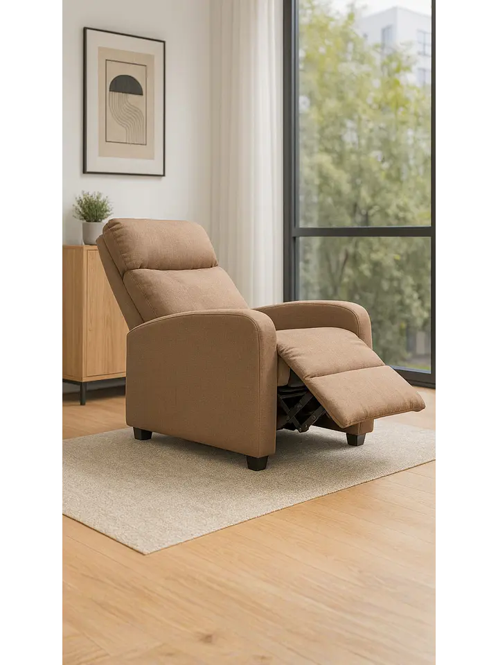 Sillon Reclinable Berger Holanda Cafe Claro 1