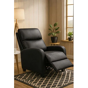 Sillon Reclinable Berger Holanda PU Negro