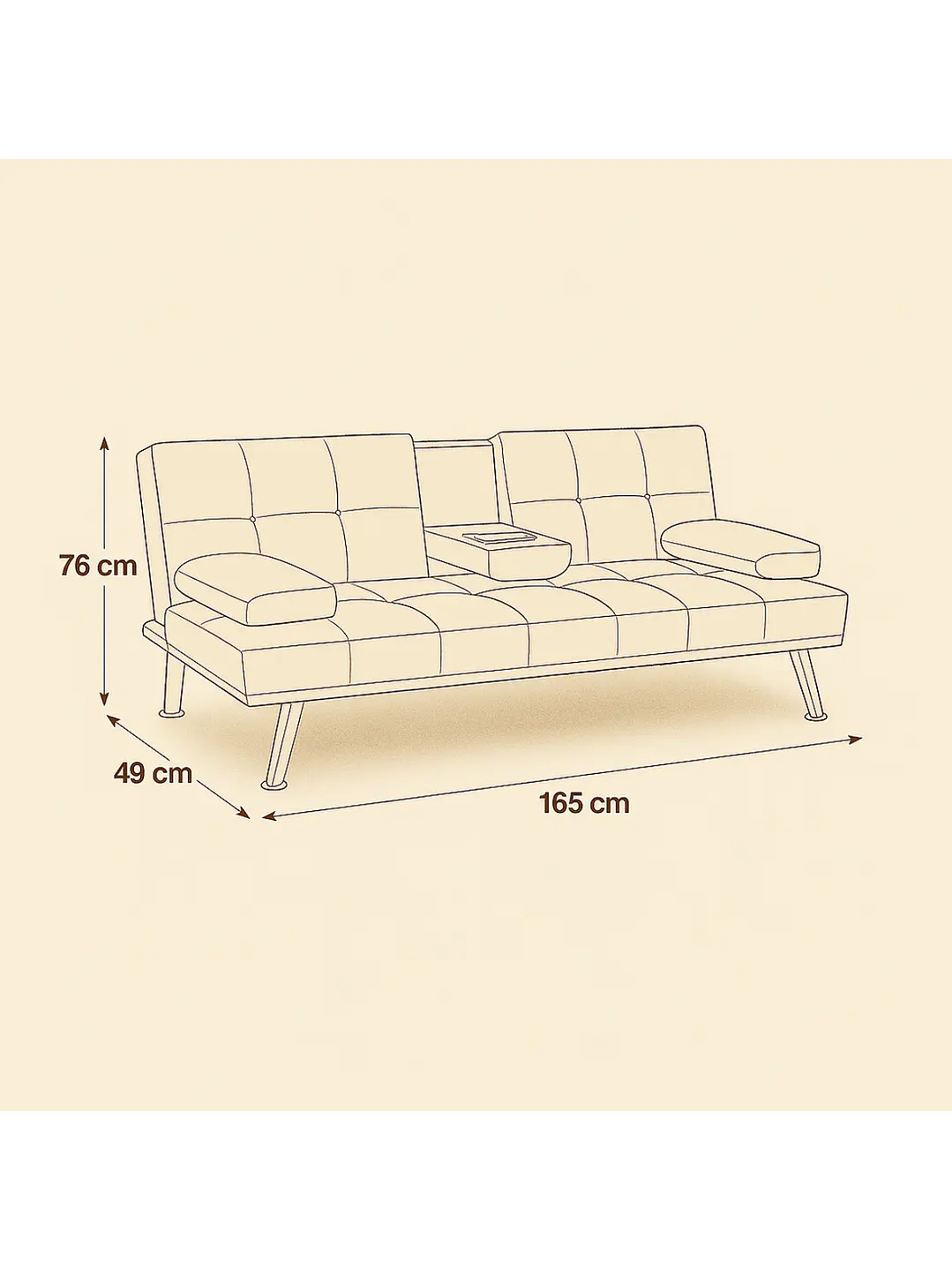 Futon Couch Ibiza 9