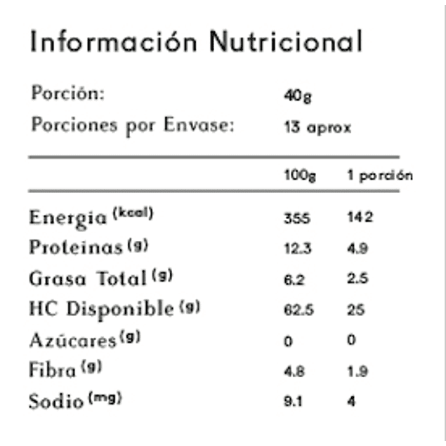 Harina de Quinoa 500g