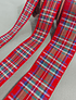 Fita Tartan Vermelha