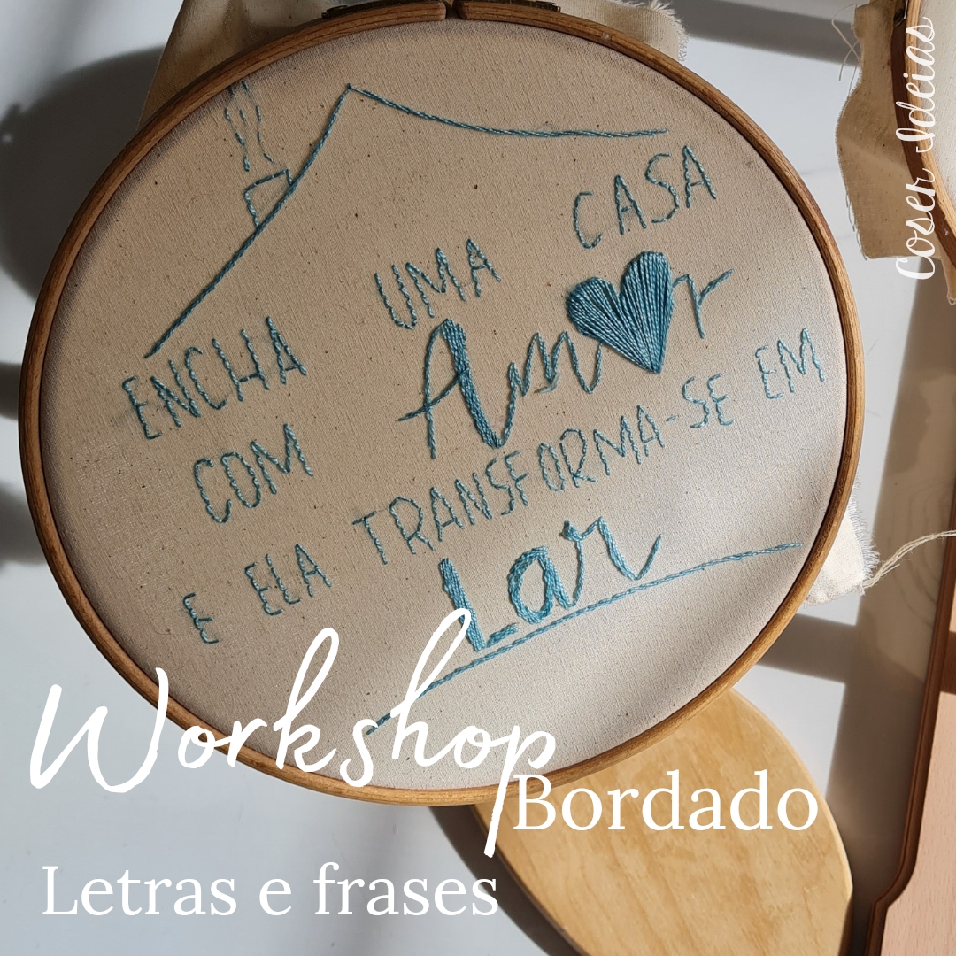 Workshop Bordados: Letras e frases