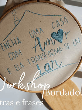 Workshop Bordados: Letras e frases