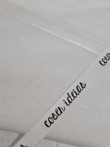 Entretela de pano com cola , textura fina