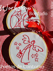 Workshop Bordados: pontos de contorno_Projecto de Natal - COPIE