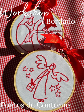 Workshop Bordados: pontos de contorno_Projecto de Natal - COPIE