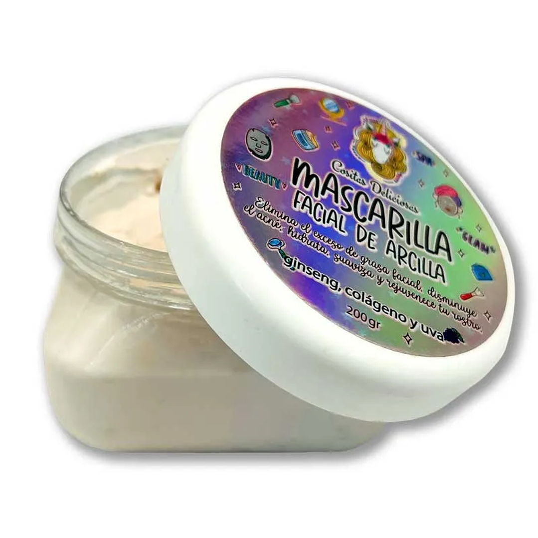 Mascarilla facial de arcilla Rosa 200g 1