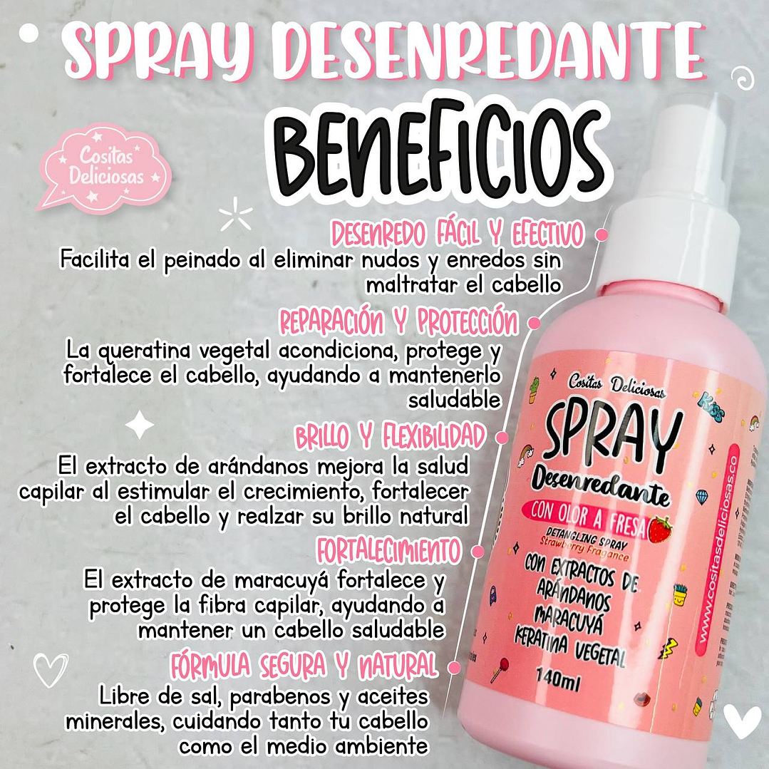 Spray Desenredante 140 ml 2